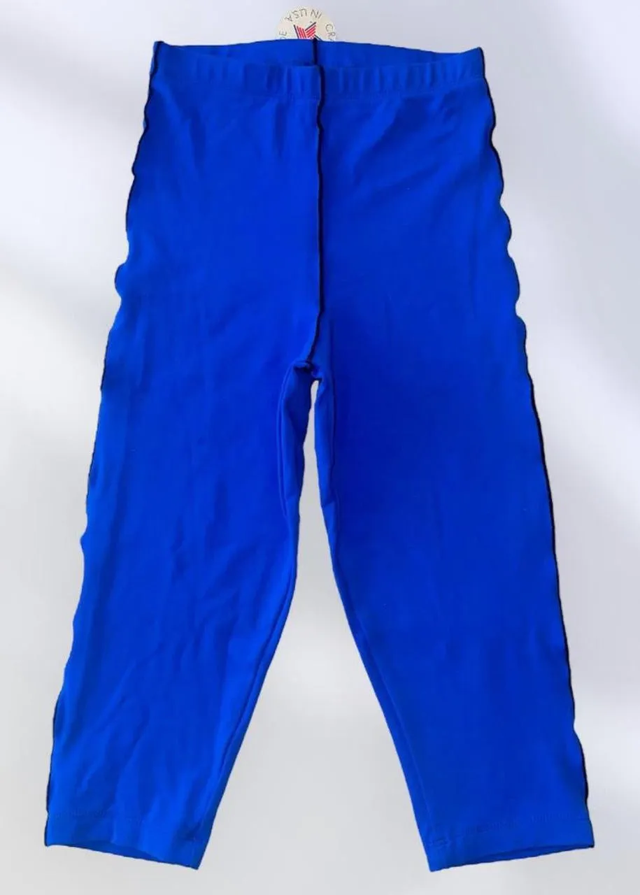 Athletic Loungewear High-Waisted Capri Compression Legging | USA-Made Vintage