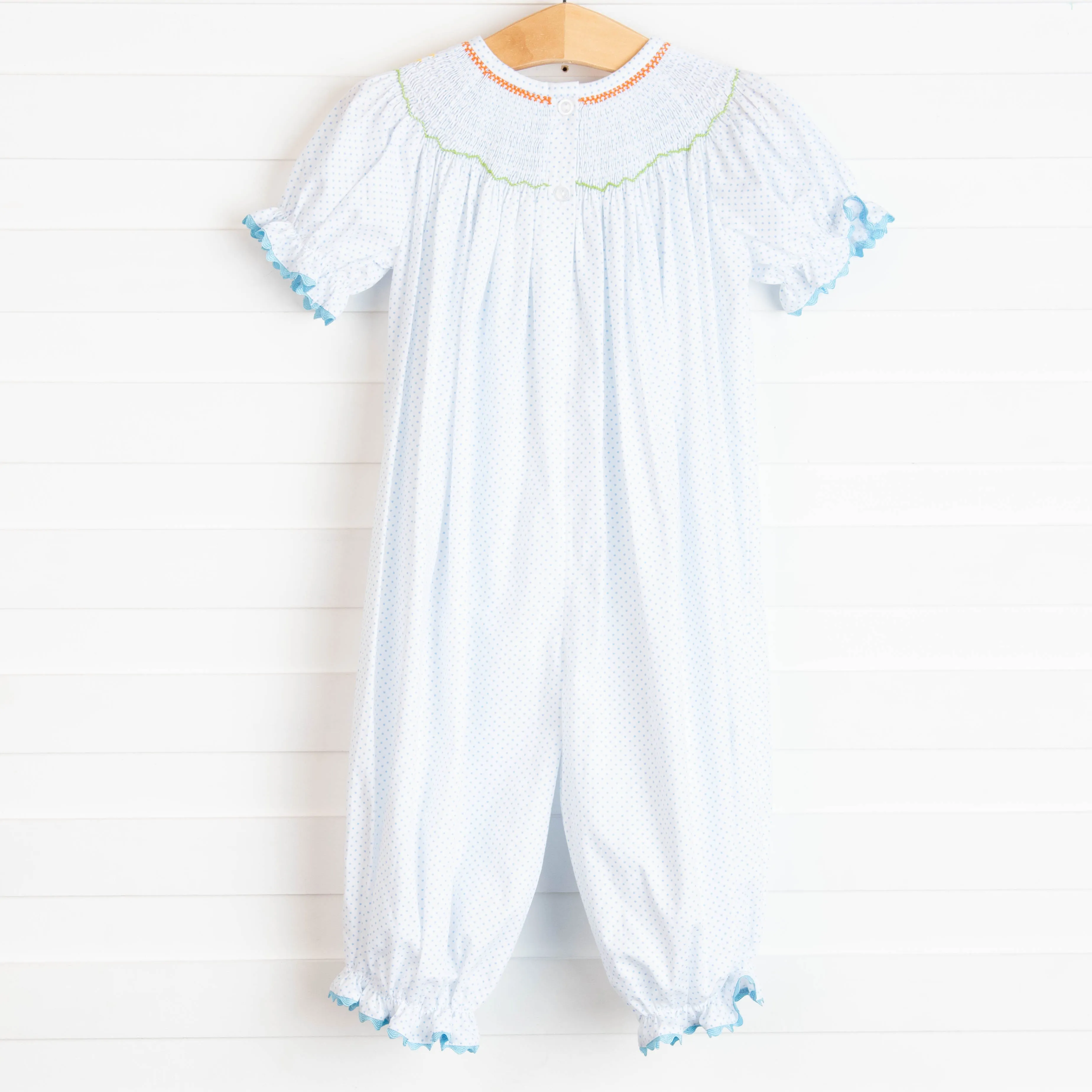 Autumn Splendor Smocked Bubble Romper