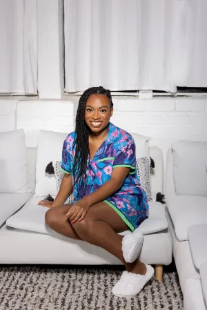 Azure Utopia Short Pajama Set
