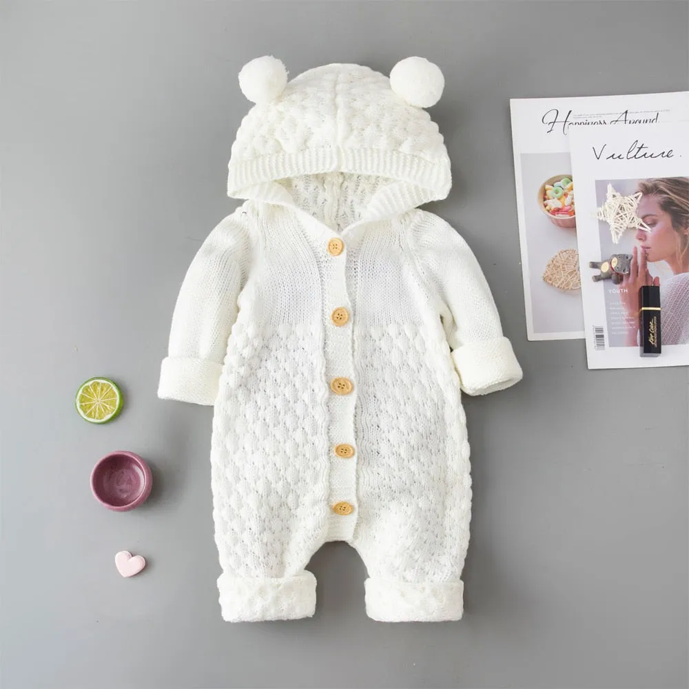 Baby Boy Girl Knit Romper