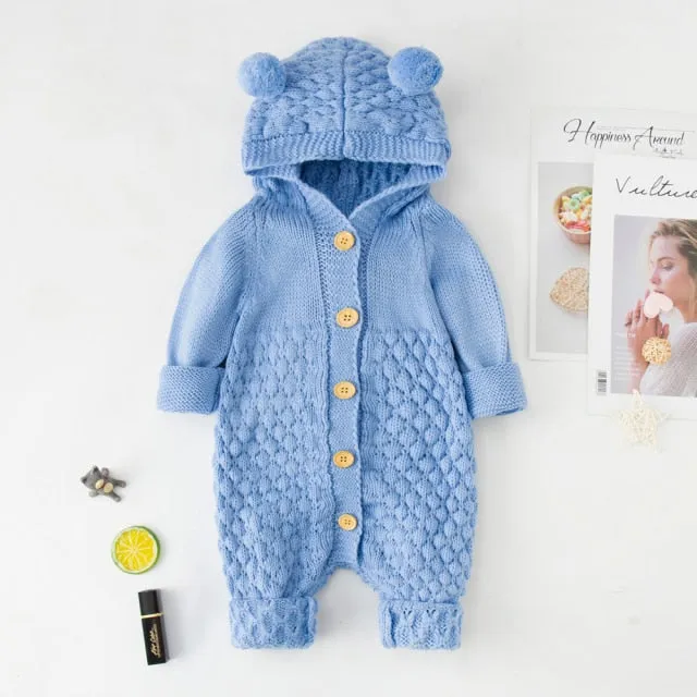 Baby Boy Girl Knit Romper