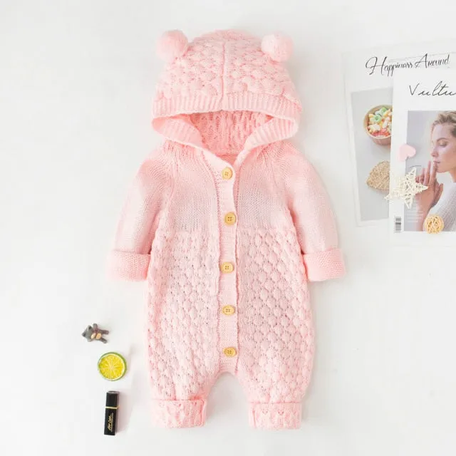 Baby Boy Girl Knit Romper