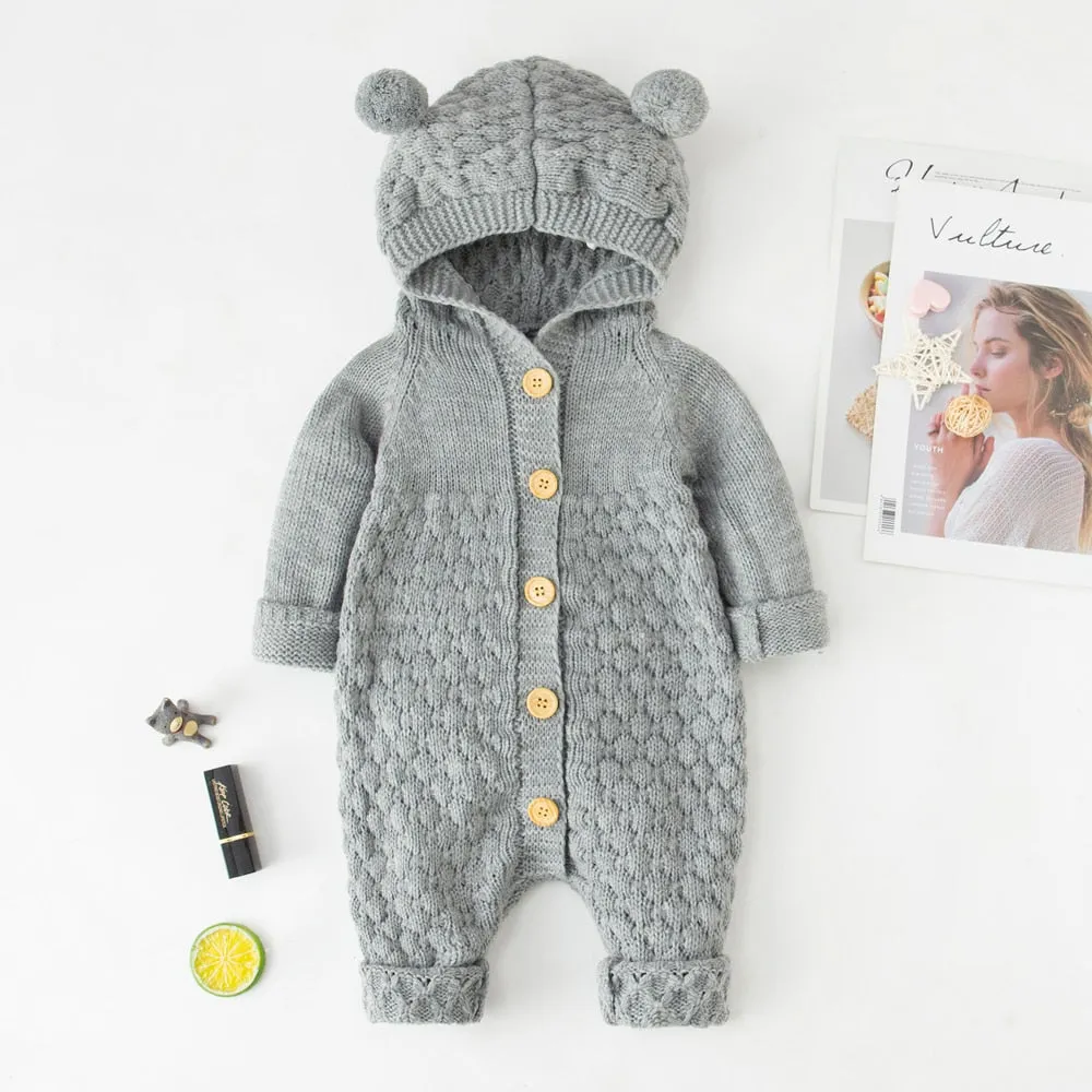 Baby Boy Girl Knit Romper