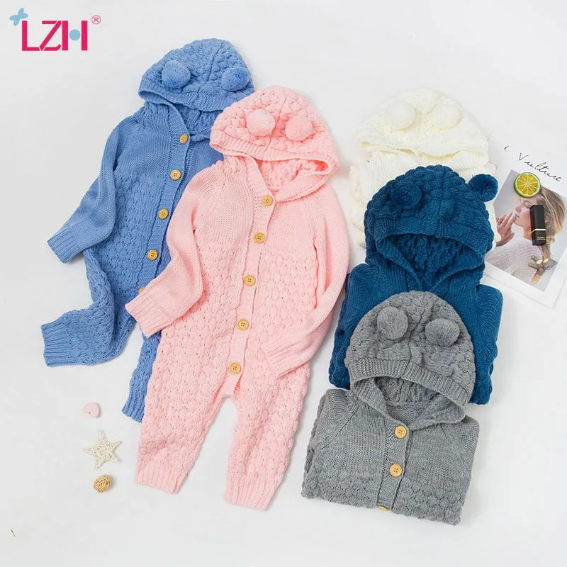 Baby Boy Girl Knit Romper