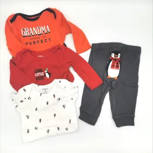 BABY BOY SIZE 3 MONTHS - 4 Piece Mix N Match Outfit EUC B7
