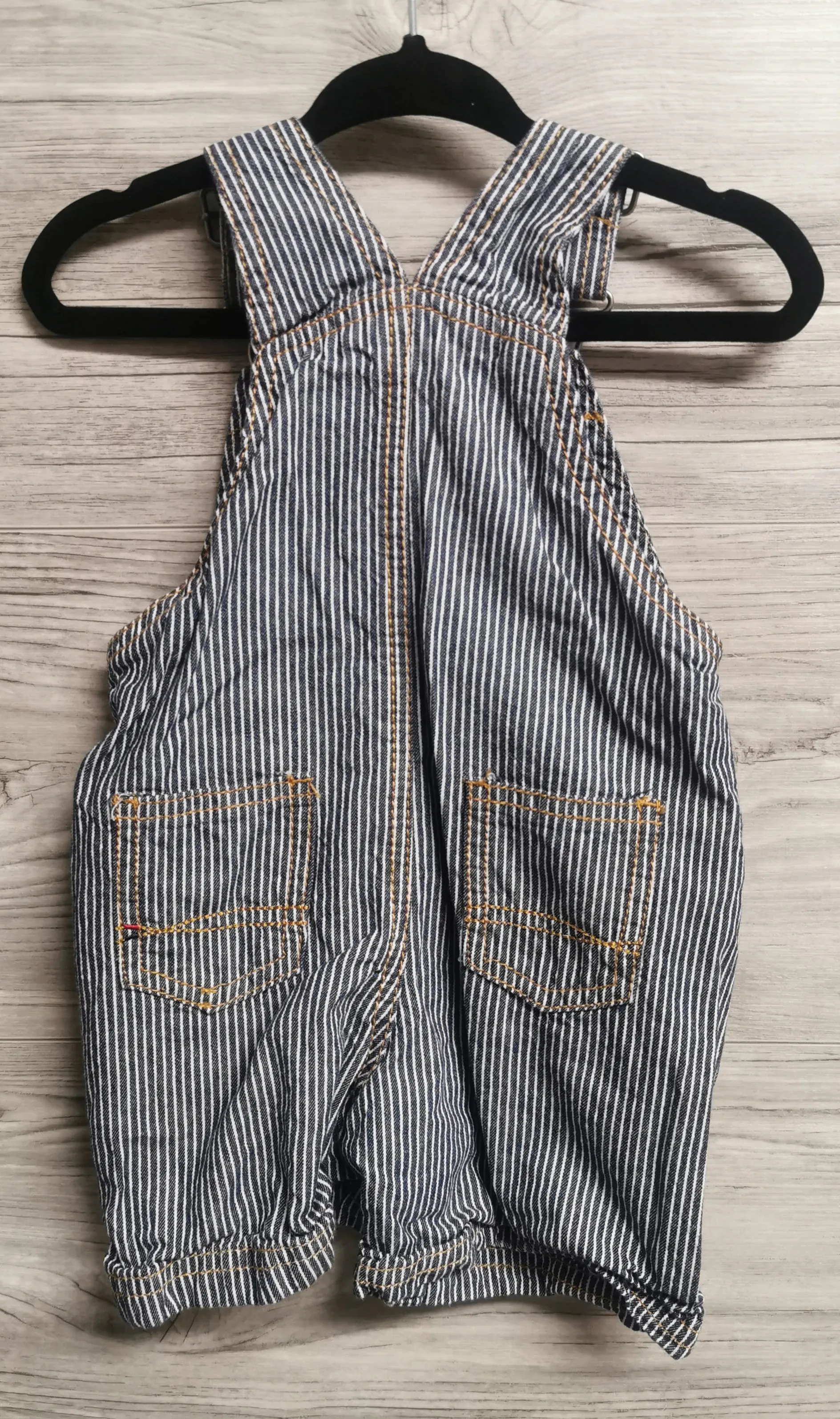 BABY BOY SIZE 6/9 MONTHS - TOMMY HILFIGER, Cotton Summer Overalls EUC B56