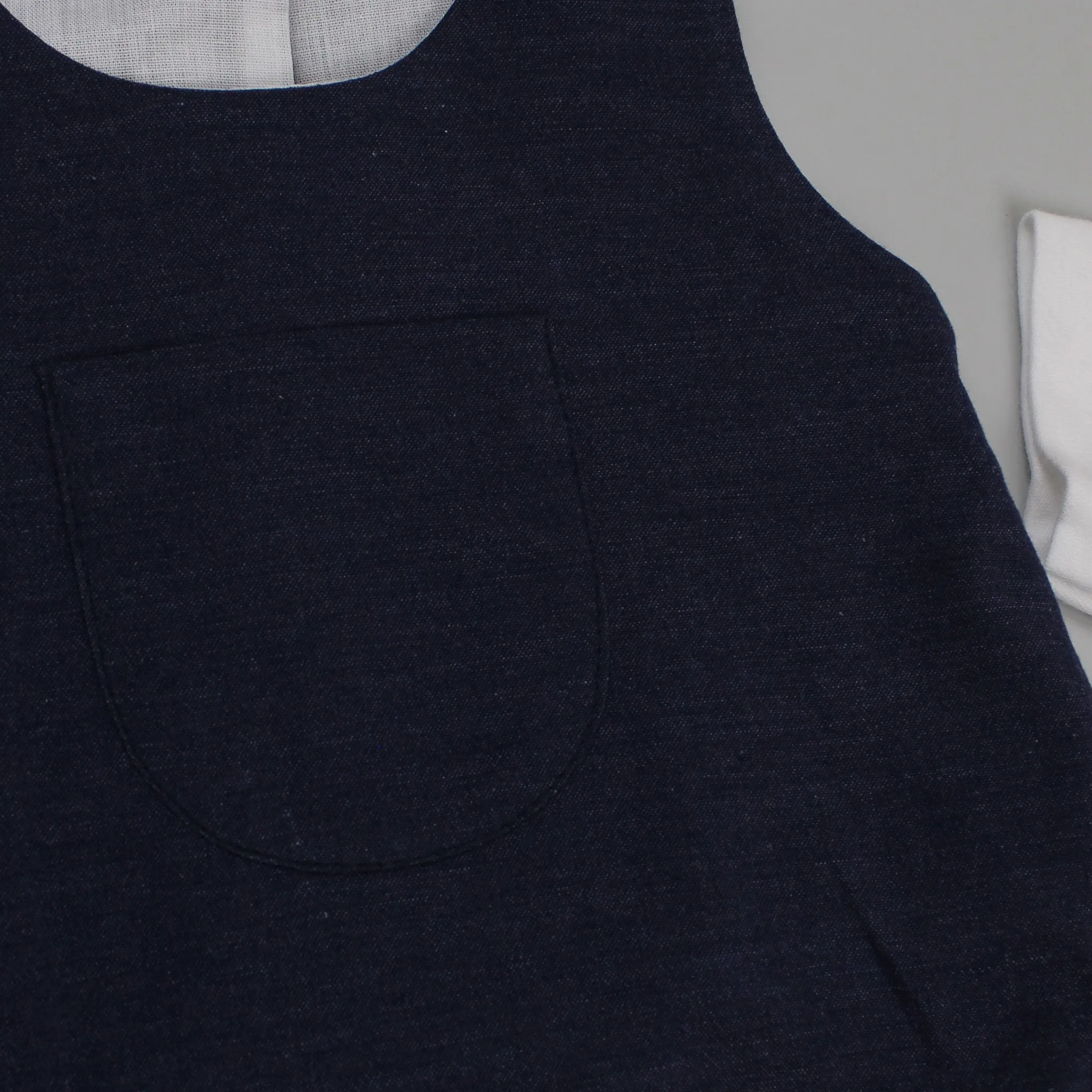 Baby Boys 2 Piece Outfit - Romper and White Shirt - Navy