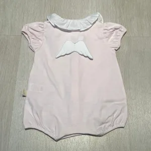 Baby Gi Angel Wings Cotton Romper - Pink