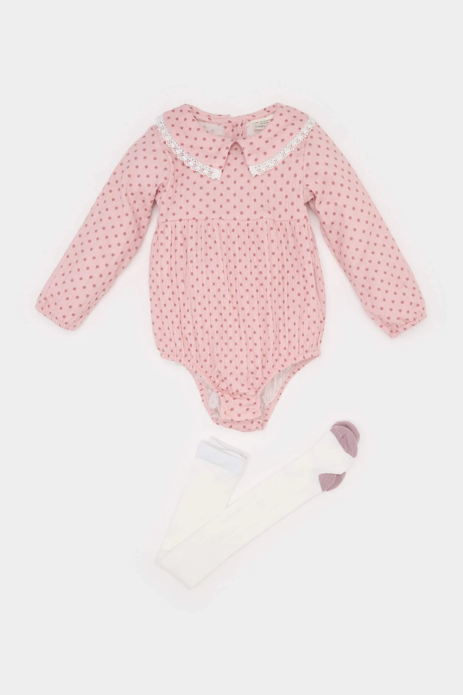 Baby Girl Newborn Muslin Wide Neck Jumpsuit Leggings 2 Piece Set