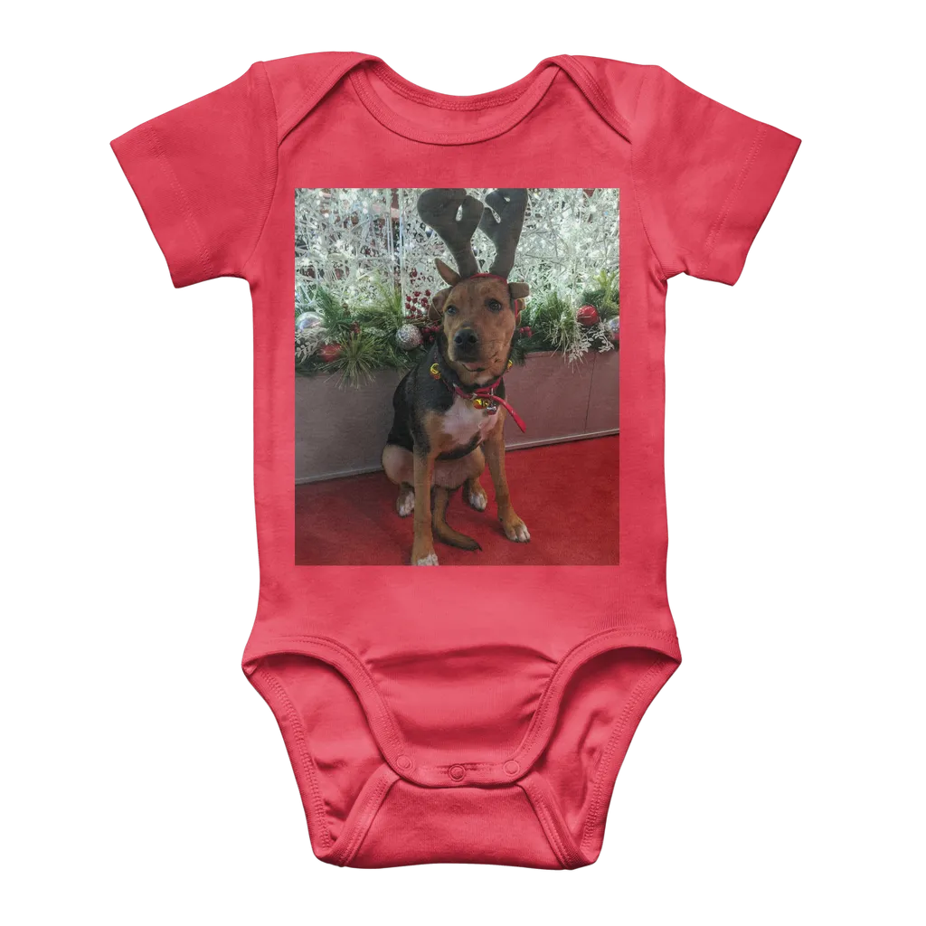 Baby Onesie Bodysuit - Christmas Dog