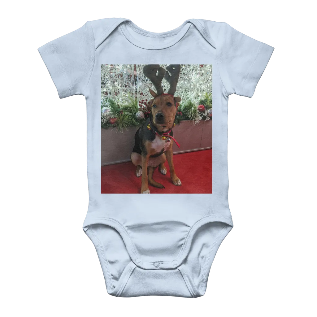 Baby Onesie Bodysuit - Christmas Dog