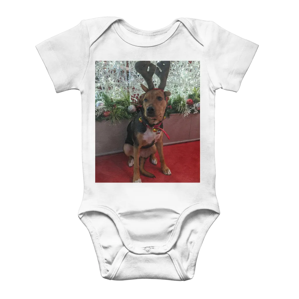 Baby Onesie Bodysuit - Christmas Dog
