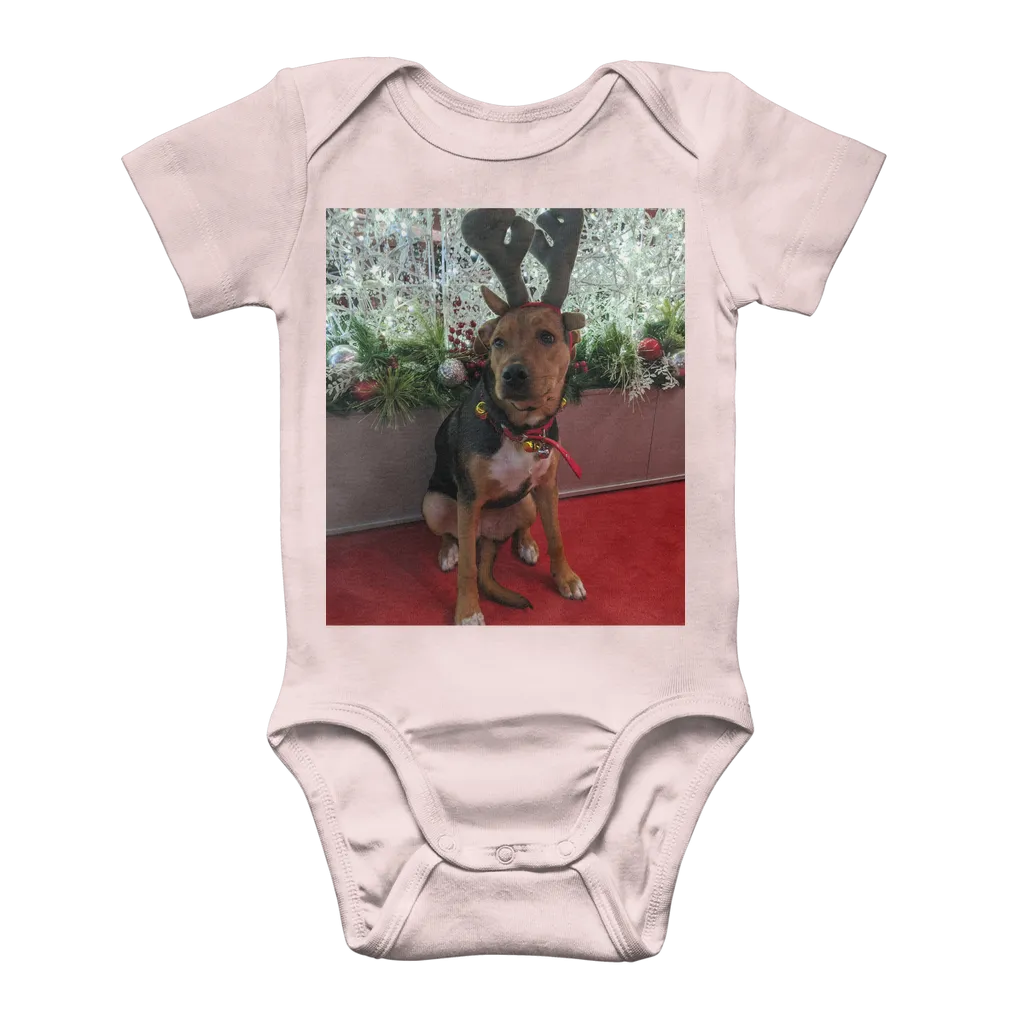 Baby Onesie Bodysuit - Christmas Dog