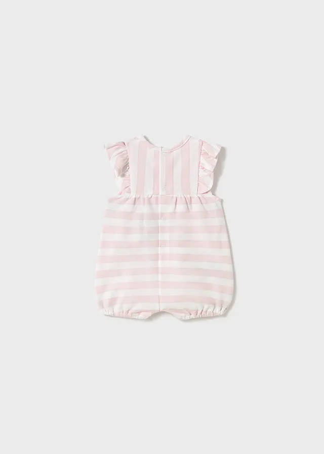 Baby Pink Newborn Cotton Romper