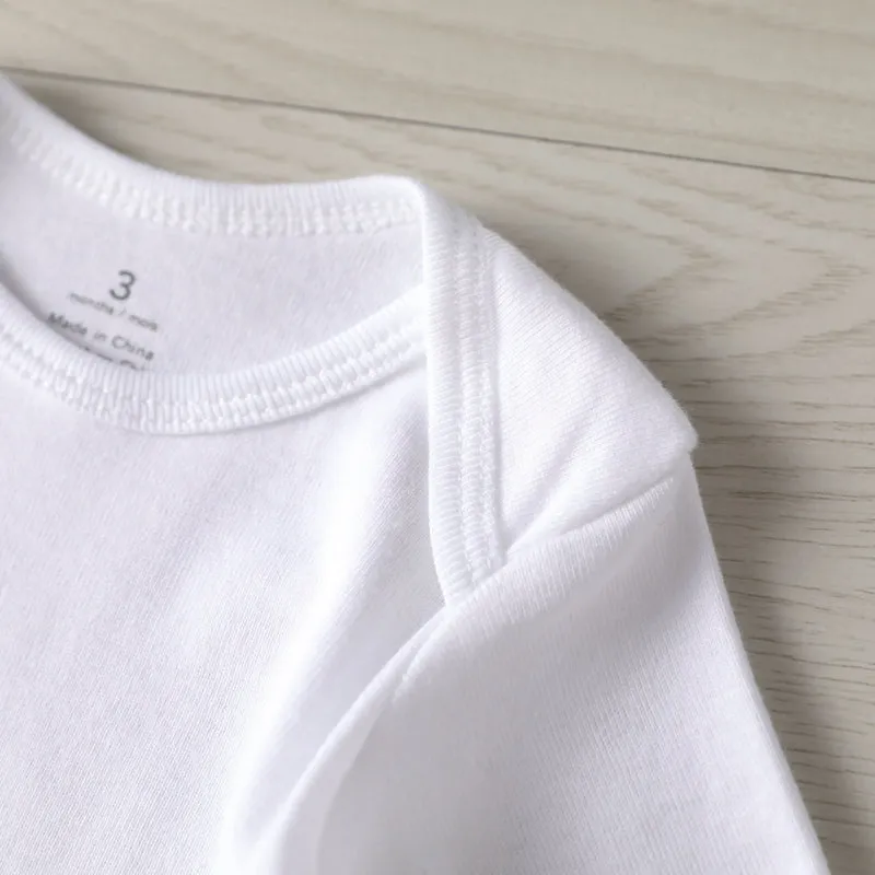 Baby Romper Love Grandpa Grandma White