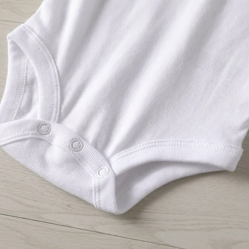 Baby Romper Love Grandpa Grandma White