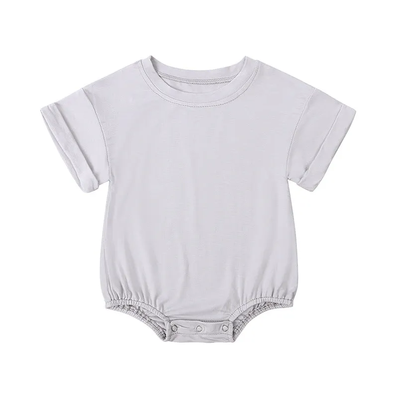 Baby Summer Romper - Grey