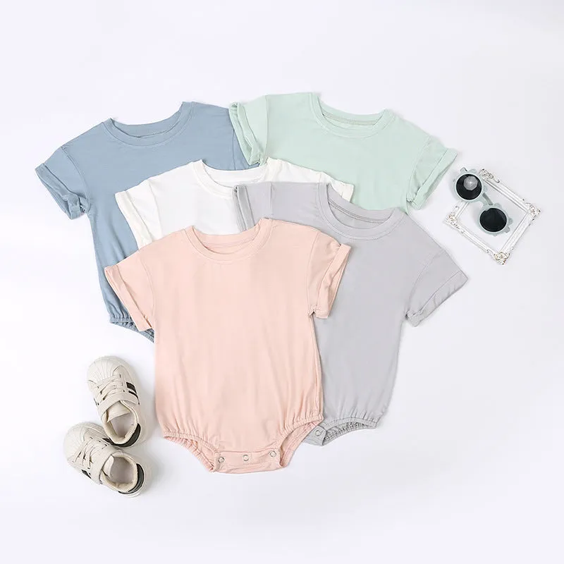 Baby Summer Romper - Grey