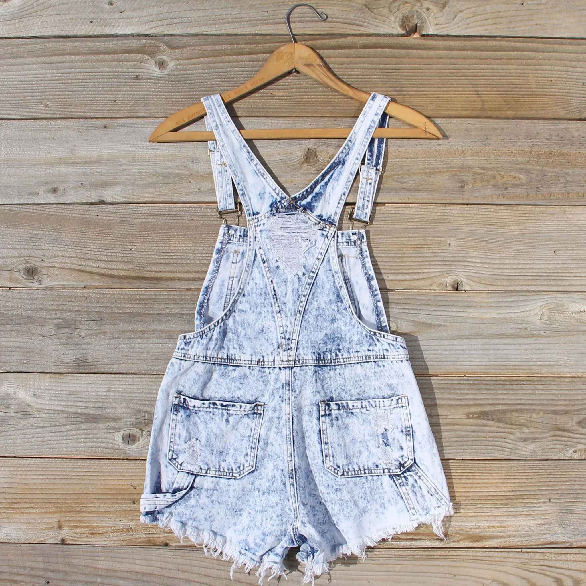 Backroads Distressed Overalls