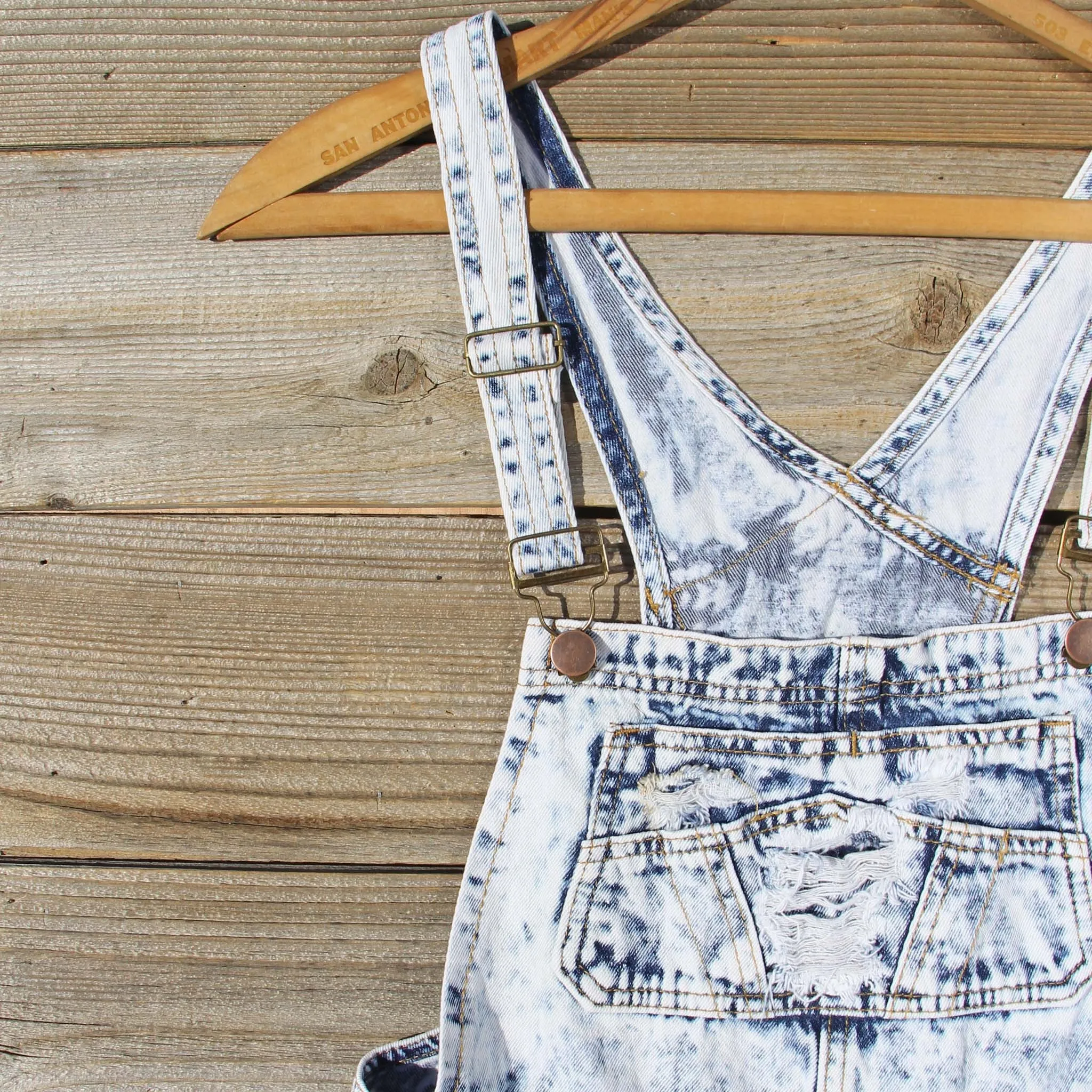 Backroads Distressed Overalls
