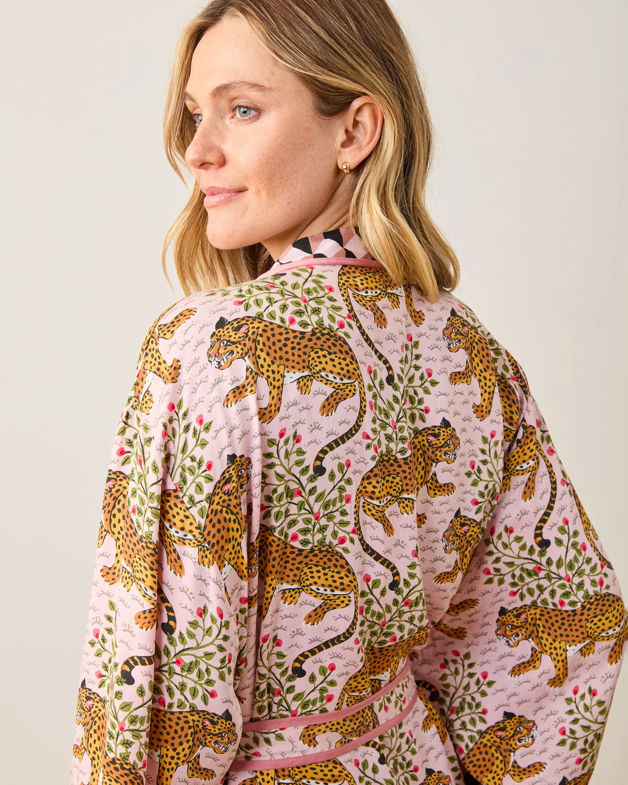 Bagheera - Satin Robe - Blush