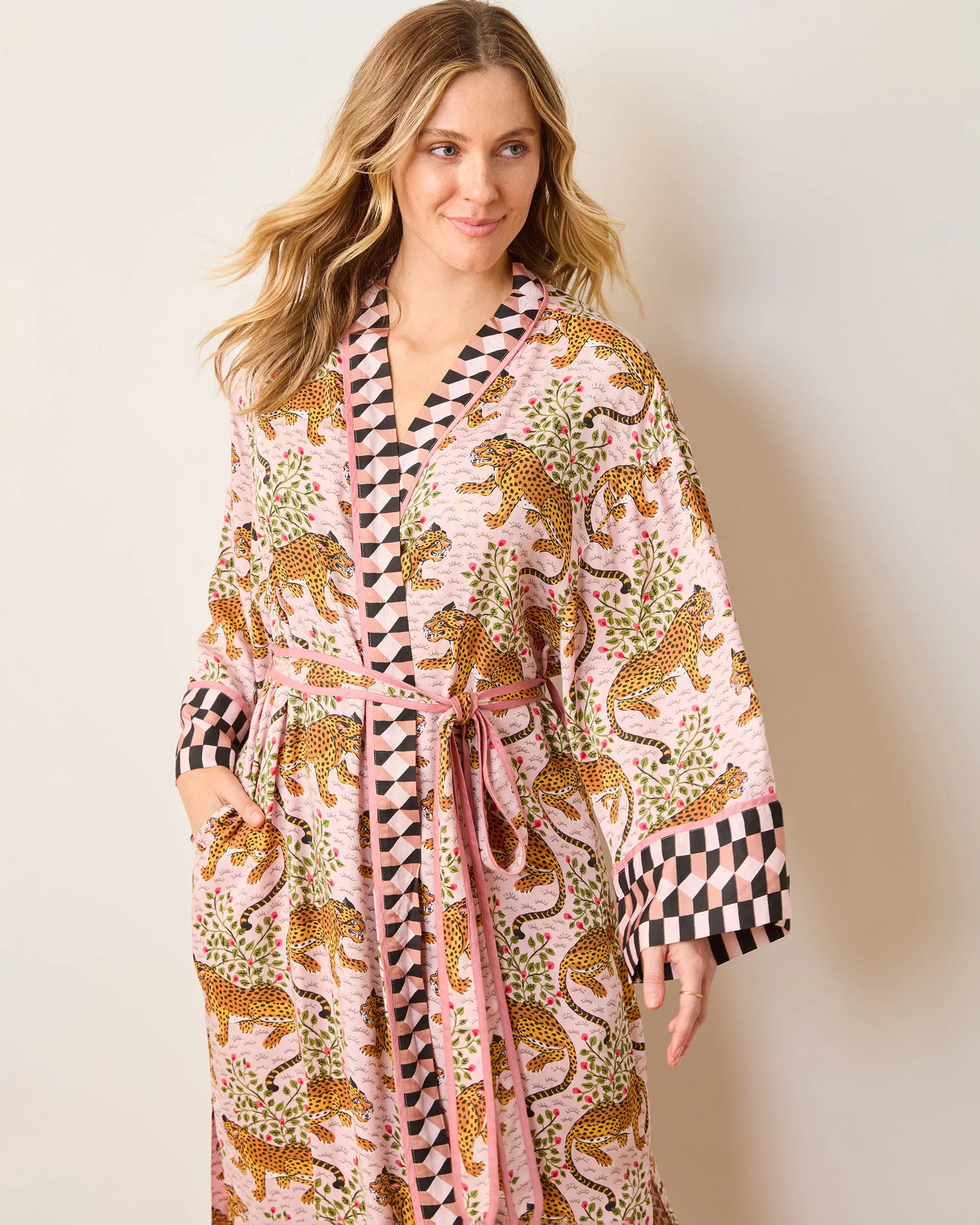 Bagheera - Satin Robe - Blush