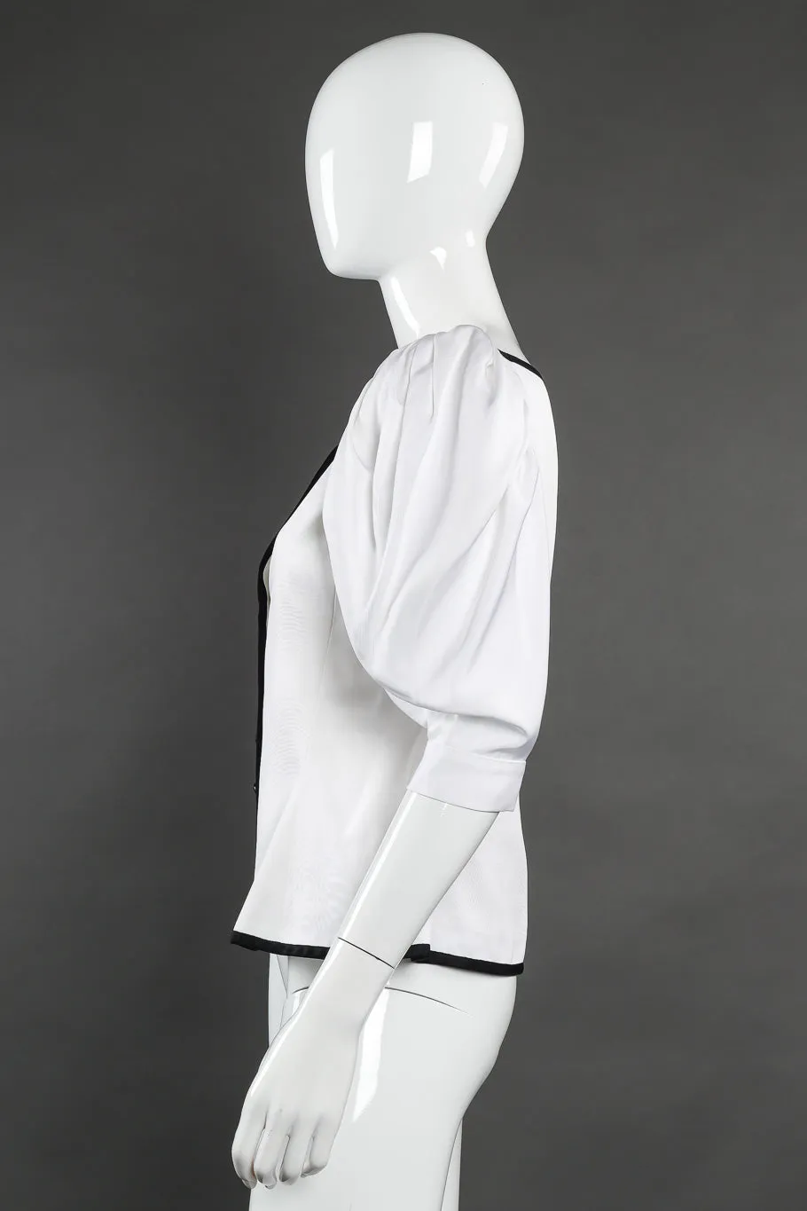 Balloon Sleeve Peplum Top