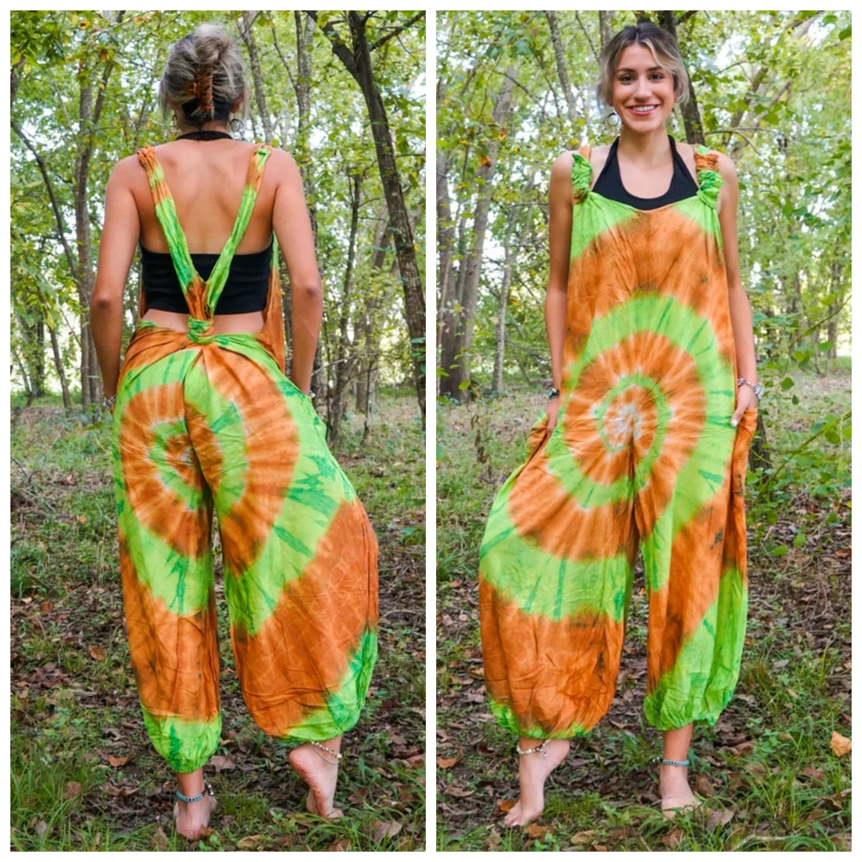 Barefoot Gypsy Racerback Dungarees Jumpsuit Romper