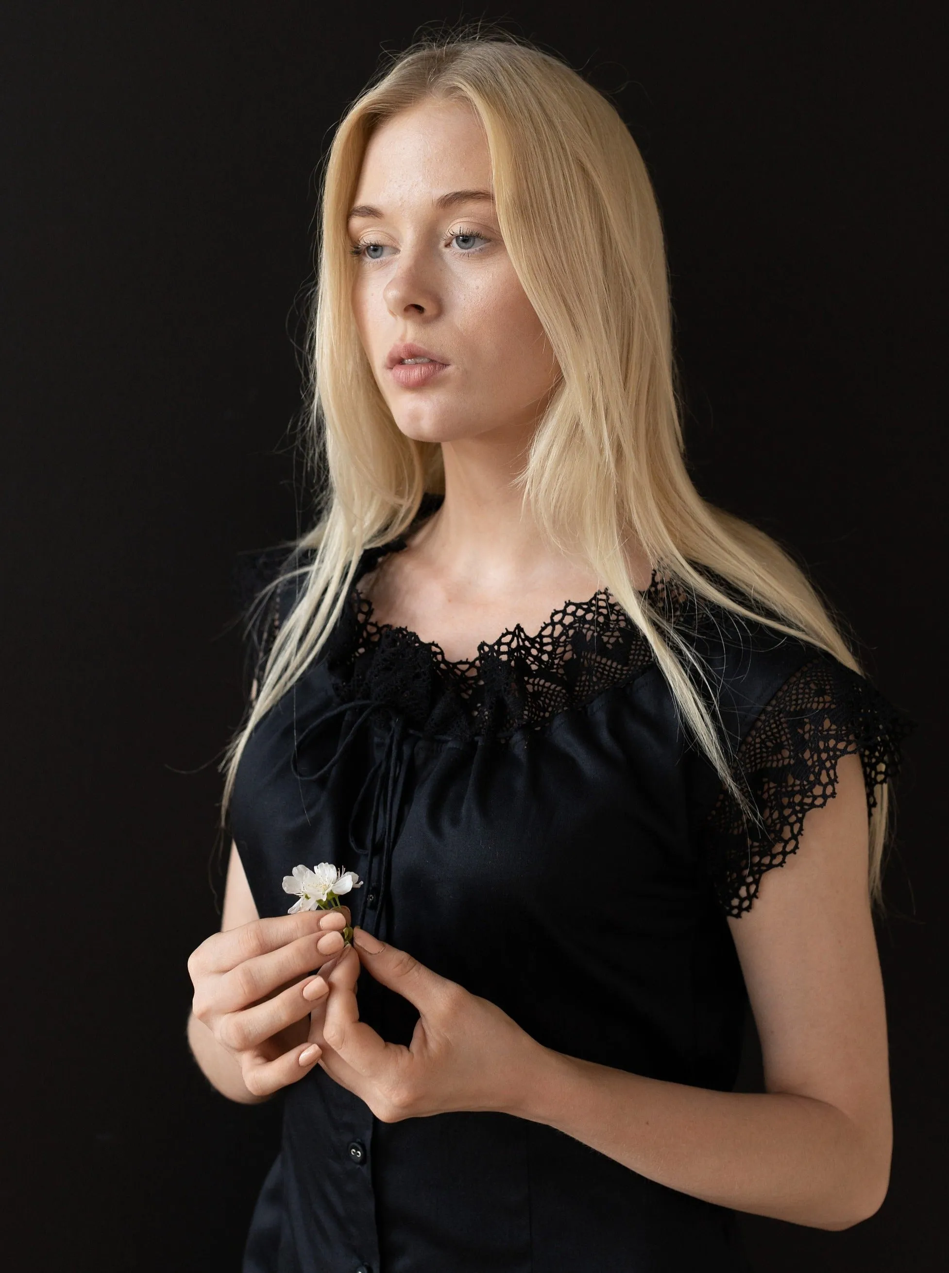 Baroness of the Dawn - Victorian Inspired Onesie in Black Cotton