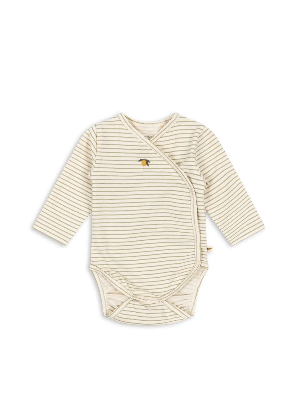 basic long sleeve newborn body | tea stripe