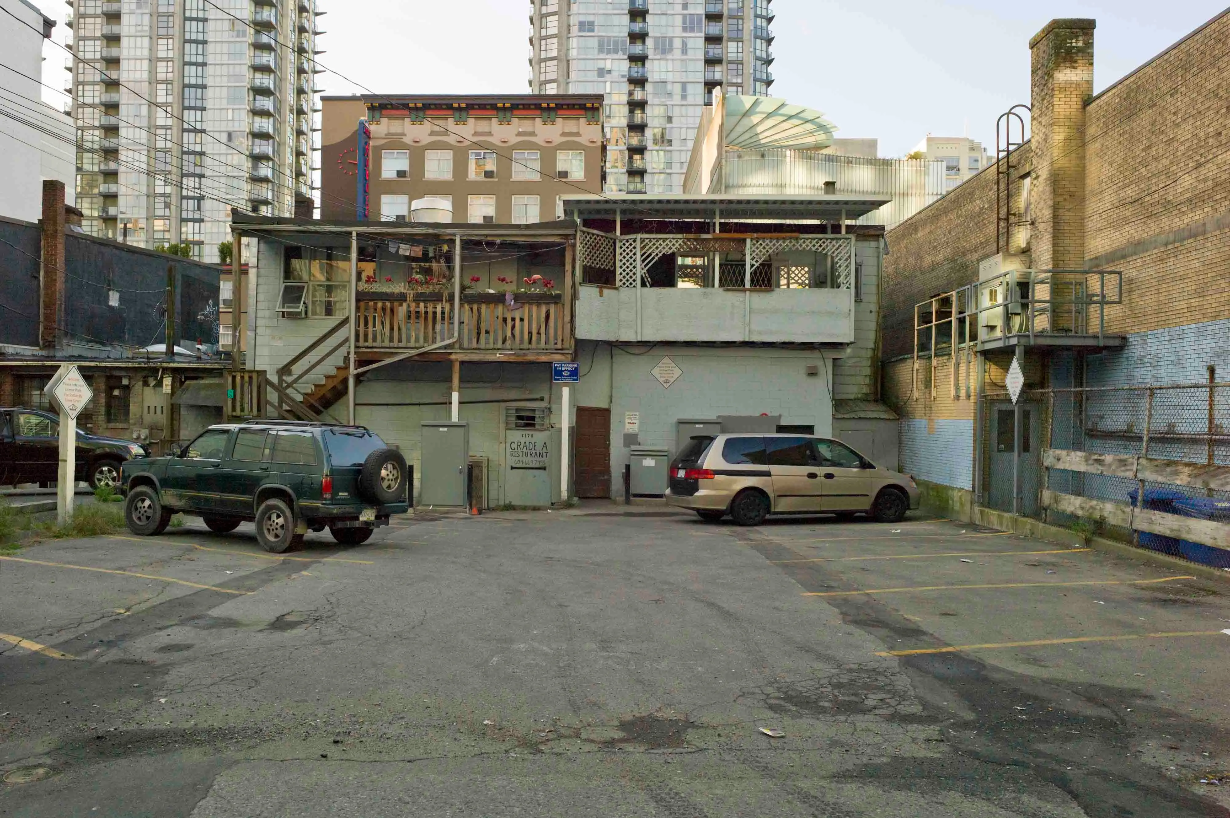 Behind Granville Street, Vancouver, British Columbia.