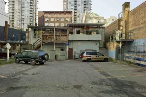 Behind Granville Street, Vancouver, British Columbia.
