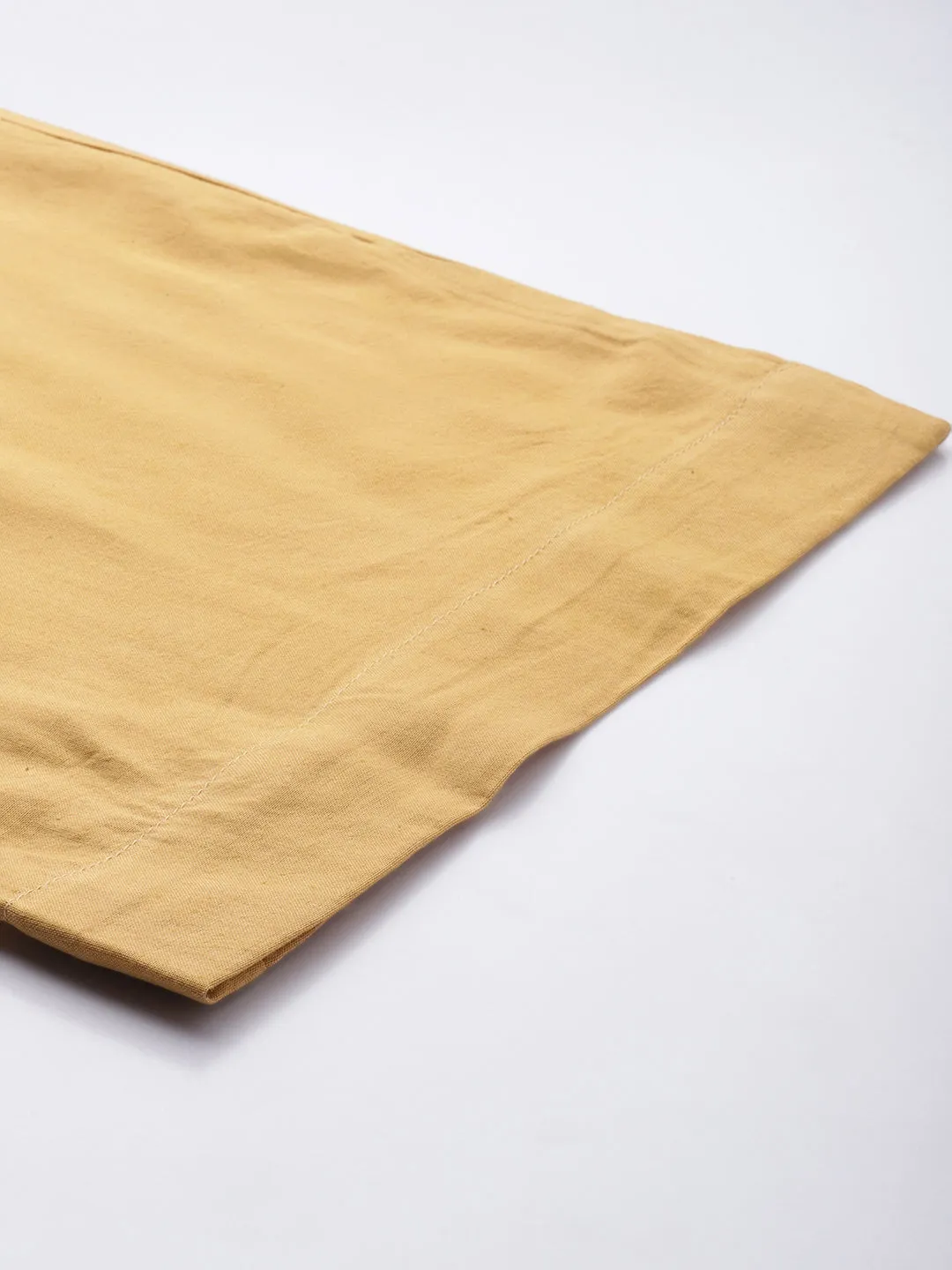 Beige Solid Rayon Palazzo