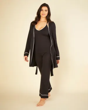 Bella Curvy Racerback Cami, Pant & Robe Set