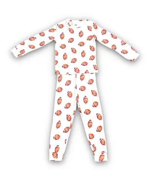 Belle Cher Bamboo Football Pajama Set