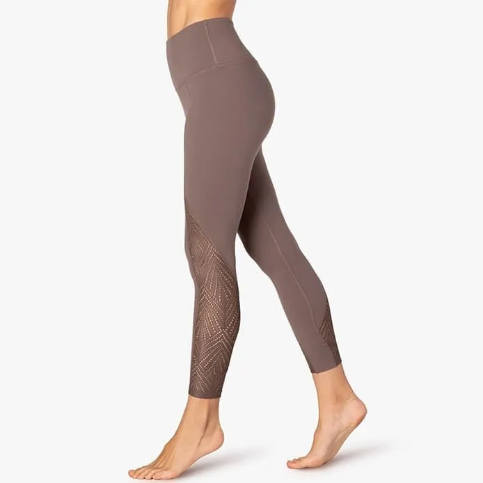 Beyond Yoga High Waisted Mesh In Line Midi Legging