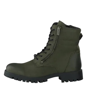 Biacollins Winter Leather Boot Army Green