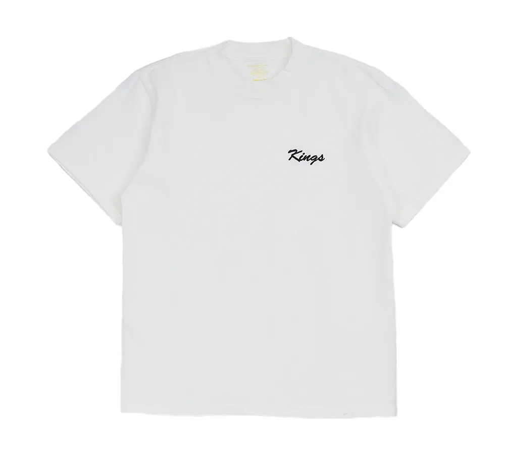 Big Script Embroidered Heavyweight Garment Dyed Tee