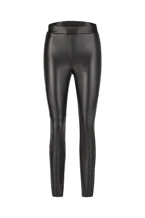 BLACK FAUX LEATHER LEGGING