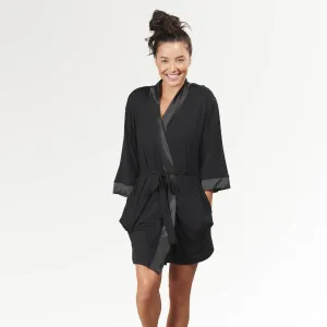 Black Kimono Robe