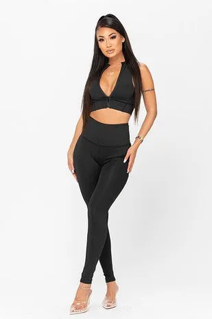 Black Out Athleisure Set