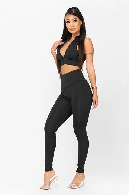 Black Out Athleisure Set