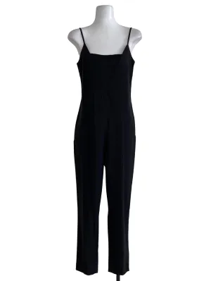 Black Plain Jumpsuit Overalls
