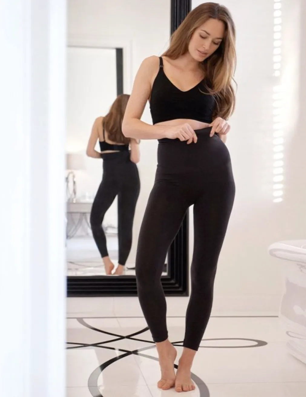 Black Postpartum Shaping Leggings