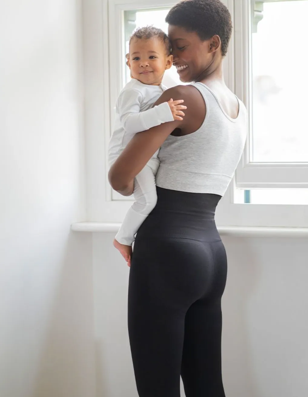 Black Postpartum Shaping Leggings