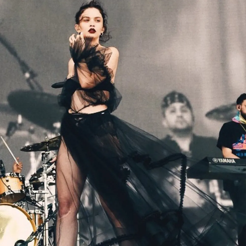 Black Tulle Gown