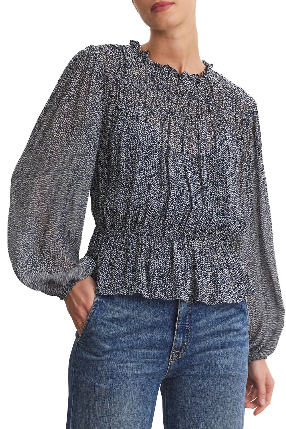 Blen Top in Navy