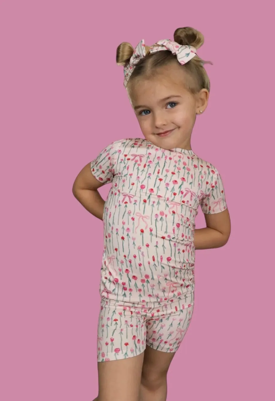 Blooms & Bows Sleeper / Short Set