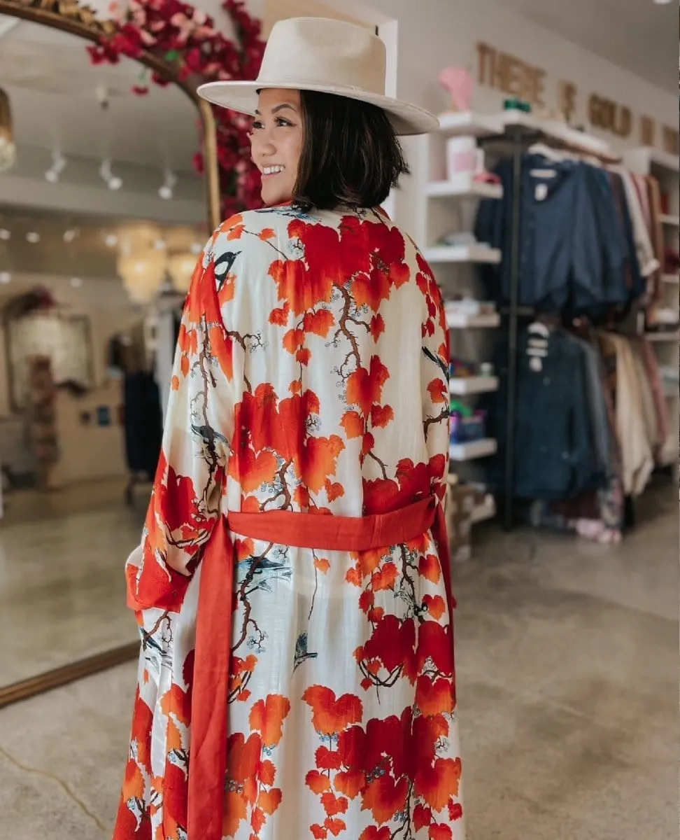 Blossom Branch Robe Gown Kimono