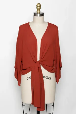 BLOSSOM KIMONO ROBE IN CHERRY